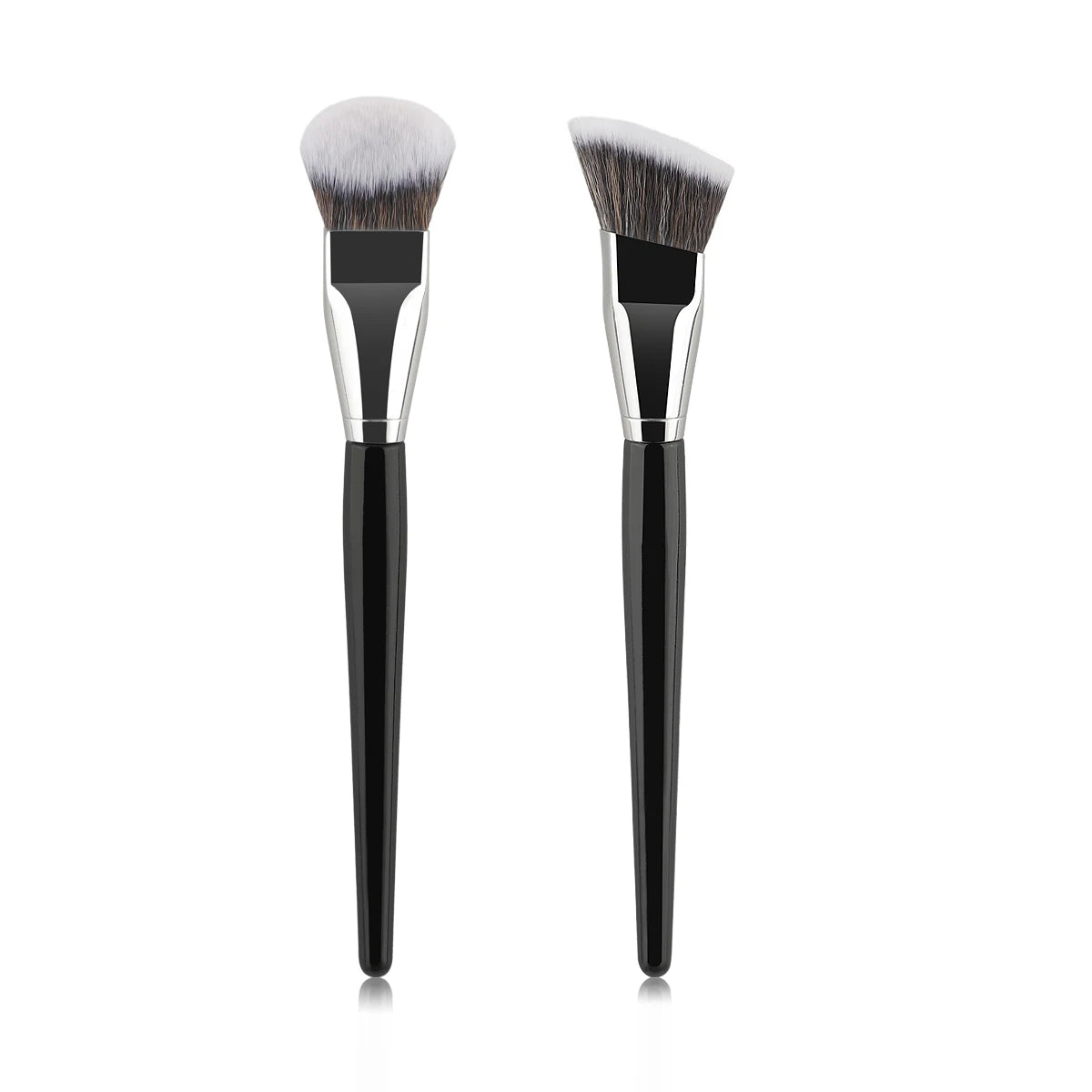 Angled Liquid Powder Contour Makeup Brushes Cream Blush Liquid Foundation Blending Brush Angled Professional Beauty Tools