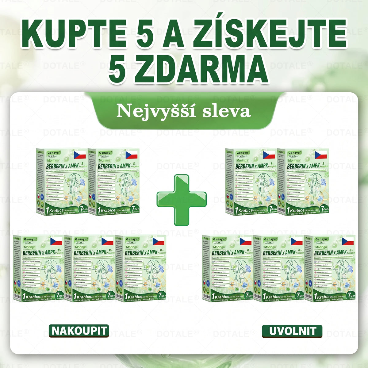 𝐆𝐞𝐧𝐚𝐲𝐮® metabolická nano mikrojehličková náplast 🧑‍⚕️ (Pouze jednou denně, viditelné výsledky již do 7 dnů!) ✅ Formule Berberin + Moringa, ideální při nadváze, nedokonalostech pokožky, diabetu, spánkové apnoe a kloubních potížích 💥💥