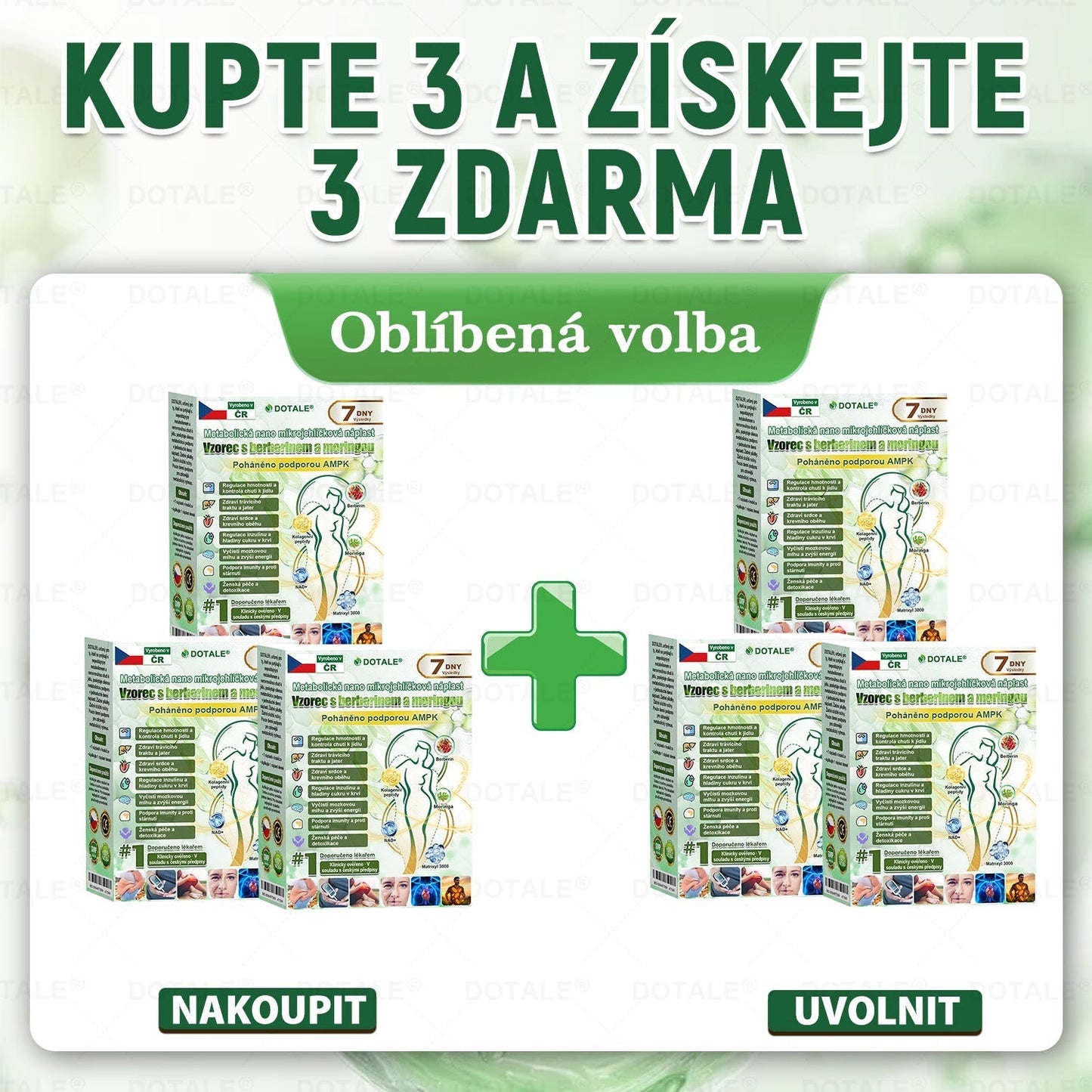 𝑫𝑶𝑻𝑨𝑳𝑬® metabolická nano mikrojehličková náplast 🧑‍⚕️ (Pouze jednou denně, viditelné výsledky již do 7 dnů!) ✅ Formule Berberin + Moringa, ideální při nadváze, nedokonalostech pokožky, diabetu, spánkové apnoe a kloubních potížích 💥💥