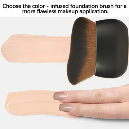 New Oval-Shaped Facial Makeup Brushes for Applying Blush, Foundation and Contour, Large-Sized Makeup Brush