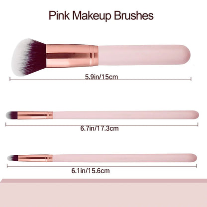 19 PCS Makeup Brush Set, Include Makeup Sponge, Premium Synthetic Foundation Powder Concealers Eyeshadow Blush
