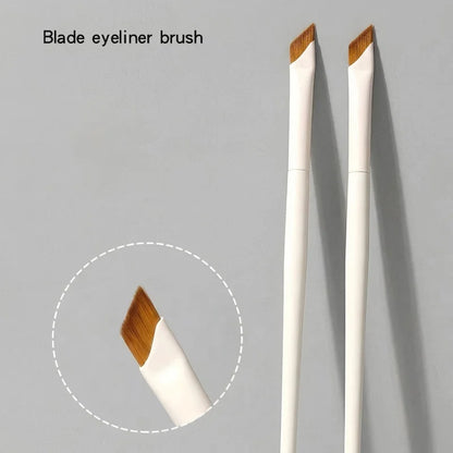 Upgrade Blade Eyeliner Brush Ultra Thin Fine Angle Flat Eyebrow Brush Under The Eye Makeup Brushes Precise Detail Brush white