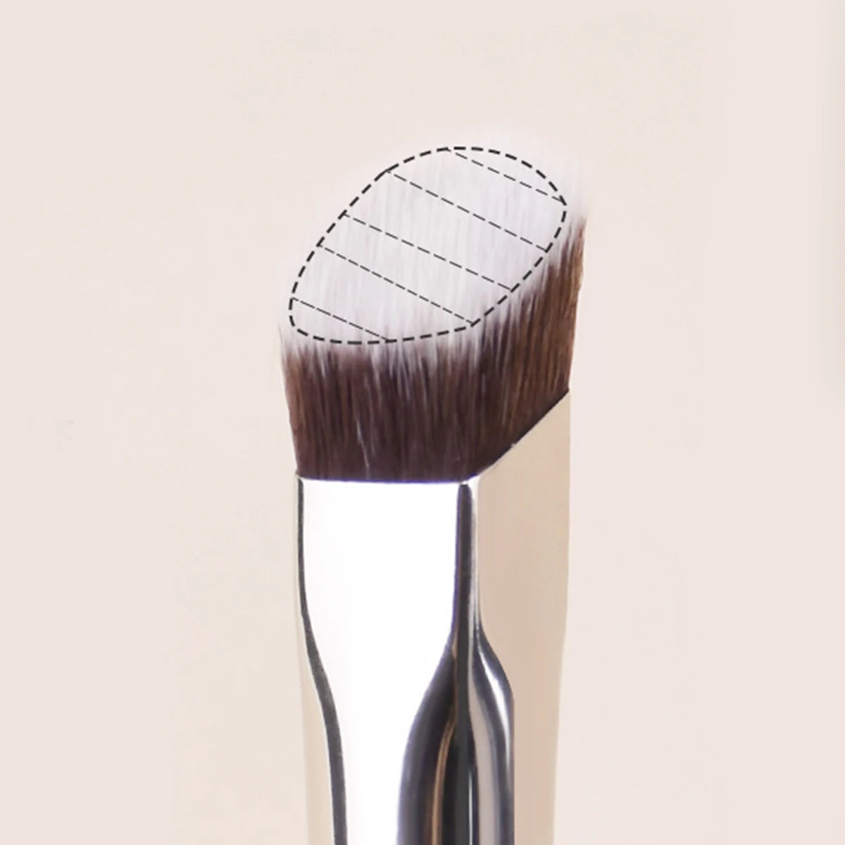 Angled Liquid Powder Contour Makeup Brushes Cream Blush Liquid Foundation Blending Brush Angled Professional Beauty Tools