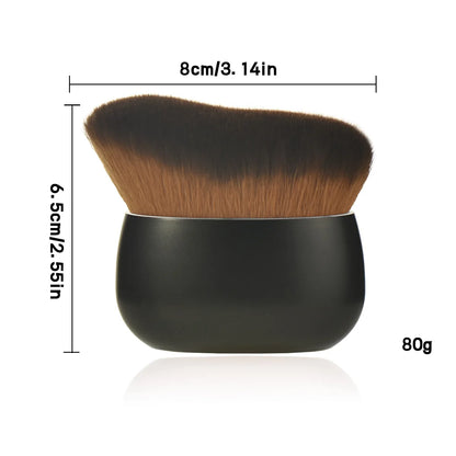 New Oval-Shaped Facial Makeup Brushes for Applying Blush, Foundation and Contour, Large-Sized Makeup Brush