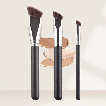 Angled Liquid Powder Contour Makeup Brushes Cream Blush Liquid Foundation Blending Brush Angled Professional Beauty Tools