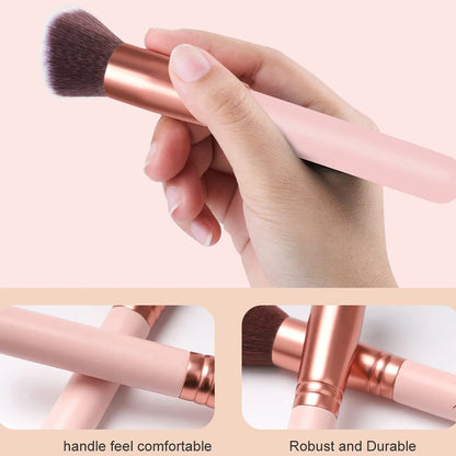 19 PCS Makeup Brush Set, Include Makeup Sponge, Premium Synthetic Foundation Powder Concealers Eyeshadow Blush