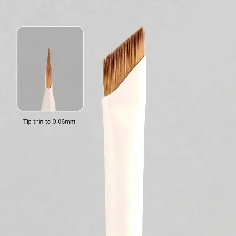 Upgrade Blade Eyeliner Brush Ultra Thin Fine Angle Flat Eyebrow Brush Under The Eye Makeup Brushes Precise Detail Brush white