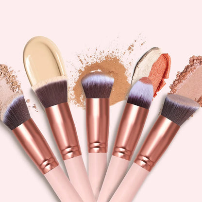 19 PCS Makeup Brush Set, Include Makeup Sponge, Premium Synthetic Foundation Powder Concealers Eyeshadow Blush