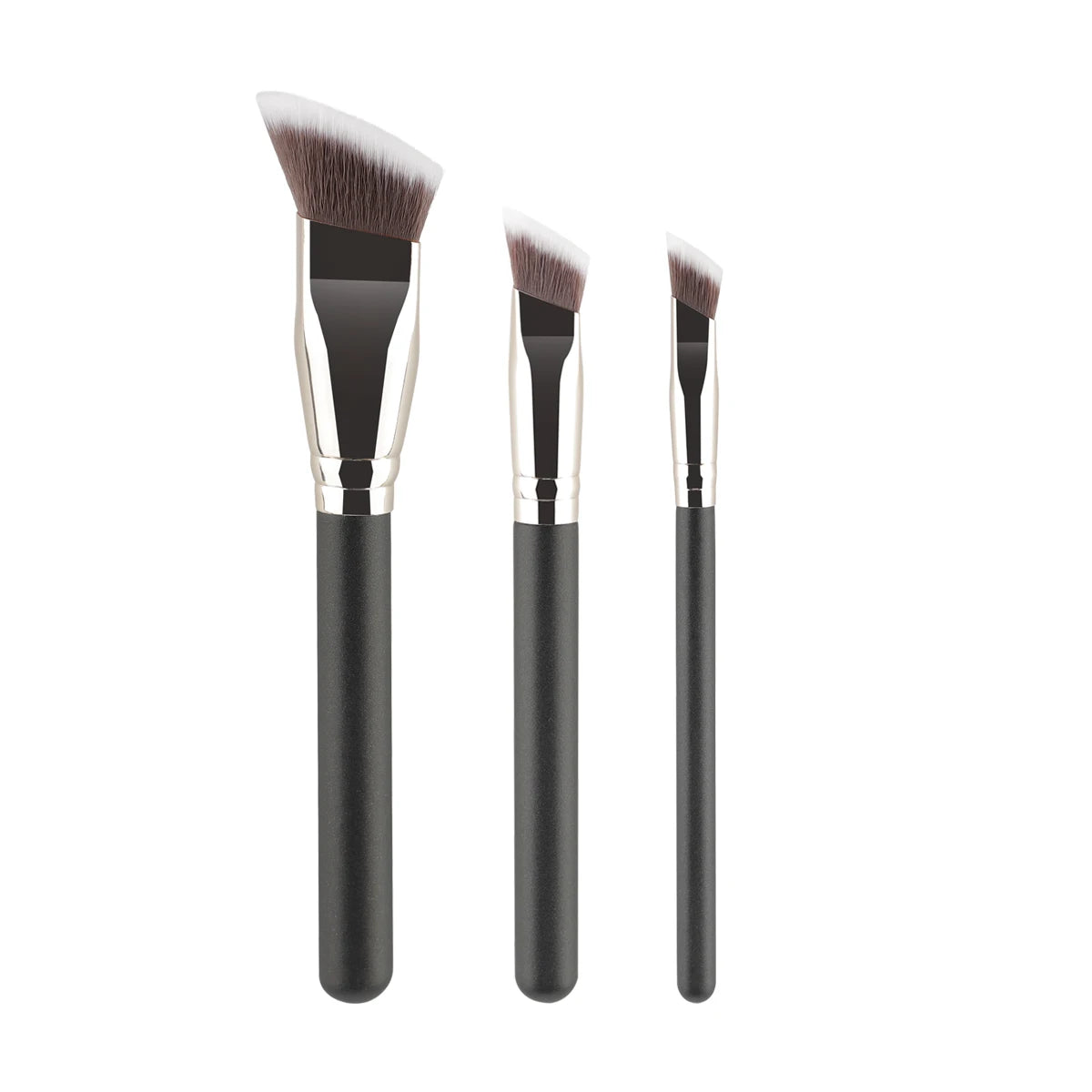 Angled Liquid Powder Contour Makeup Brushes Cream Blush Liquid Foundation Blending Brush Angled Professional Beauty Tools