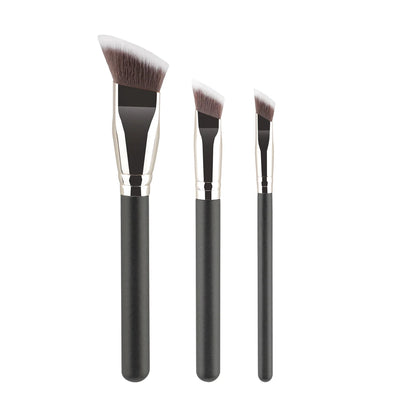 Angled Liquid Powder Contour Makeup Brushes Cream Blush Liquid Foundation Blending Brush Angled Professional Beauty Tools