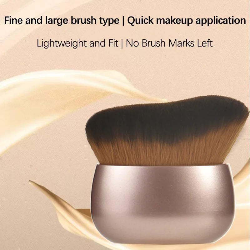New Oval-Shaped Facial Makeup Brushes for Applying Blush, Foundation and Contour, Large-Sized Makeup Brush