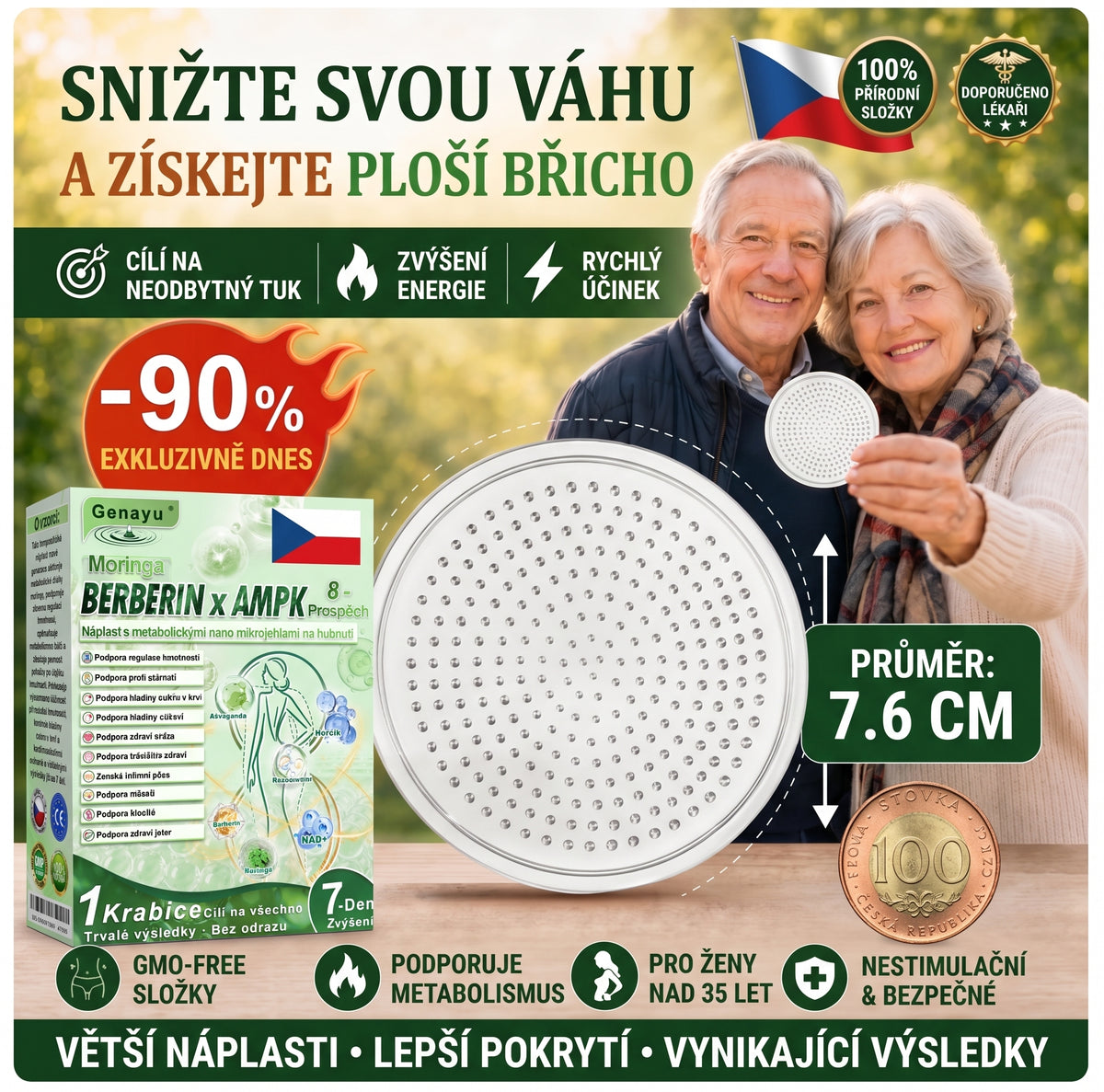 🎁 Zbývá už jen 5 krabic! Dáváme vám extra 30% slevu! Buďte fit a zdraví. Prohrajte teď a další šanci budete mít až příští rok.